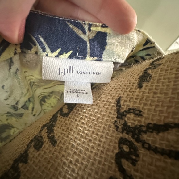 J. Jill Linen Multicolor Print Midi Dress - Picture 10 of 10